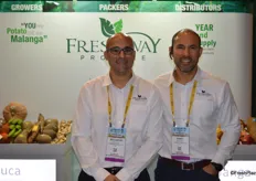 Ricardo and Jose Roggiero with Freshway Produce are proud of their new booth.